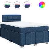 vidaXL Krevet s oprugama i madracem plavi 120 x 190 cm od tkanine | shoptok.hr