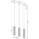 Nice Lamps Bela viseča svetilka Gleam – | Shoptok.si