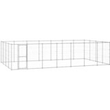 Vanjski kavez za pse od pocinčanog čelika 33,88 m² | shoptok.hr