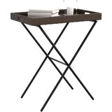  Sklopivi stol s pladnjem smeđi 65 x 40 x 75 cm od poliratana | Eponuda.com