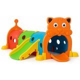  MamaKids dječji tunel s toboganom, šareni medvjedić 185 cm | shoptok.hr
