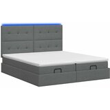  Krevet od pjene s madracem i LED-om Tamnosiva 180 x 200 cm | shoptok.hr