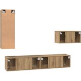 vidaXL Komplet TV omaric 4 pcs artisan hrast 30.5 x 30 x 90 cm | Shoptok.si