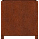  Sadilica s nogama boja hrđe 50 x 50 x 50 cm od čelika COR-TEN | shoptok.hr