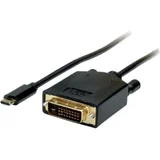 USB-C® / DVI adapterski kabel USB-C® vtič\, DVI-D 24+1-polni vtič 2.00 m črna 11.99.5832 USB-C®-Display kabel, (20416511)