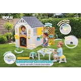 Dolu Premium kućica za decu sa vrtom i tablom za crtanje sa sa stolom i stolicama ( 126764 ) Cene