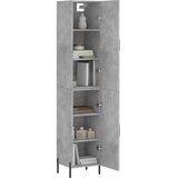  Visoka komoda siva betona 34,5x34x180 cm od konstruiranog drva | shoptok.hr