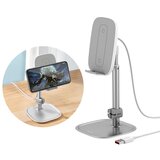 Baseus teleskopski namizni nosilec za telefon brezžični polnilnik qi 15 w z usb kablom Cene