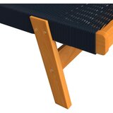 Bessagi Garden Vrtni Ležalnik Enrica, Črna, Akacija | Shoptok.si