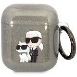 Karl Lagerfeld ETUI Z BLEŠČICAMI KARL&CHOUPETTE ZA AIRPODS 1/2 ČRN, (22006285) Cene