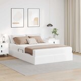 vidaXL krevet s madracem i skladištem bijelo 140 x 190 cm lažna koža | shoptok.hr