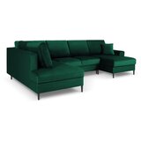 Cosmopolitan Design Zelena baršunasti sklopiva/s prostorom za odlaganje kutna garnitura (s lijevim kutom/u obliku slova "U") Kyoto – | shoptok.hr