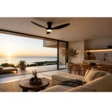 Ferotehna Stropni ventilator Rosa LED 24 W, 1940 lm, 3000-6500 K, IP44 fi 132 cm, crni | shoptok.hr