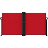  Zložljiva stranska tenda rdeča 120x1000 cm | Shoptok.si