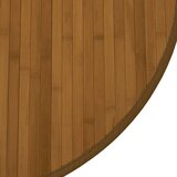  Okrugli tepih smeđi 60 cm bambus | shoptok.hr