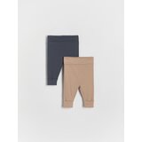 Reserved - Komplet 2 bombažnih hlač - Rjava | Shoptok.si