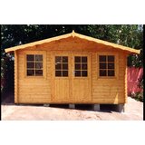 Male kuće Drvena vrtna kućica NERVION 400 × 300 cm sa šindrom | shoptok.hr