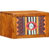 vidaXL Nočne omarice s predalom Rjava, večbarvna 35 x 30 x 22 cm | Shoptok.si