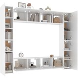  Komplet TV omaric 8-delni bel konstruiran les, (20912767) | Shoptok.si