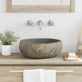  Umivaonik od riječnog kamena Svijetlo siva 45 x 35 x 15 cm | shoptok.hr