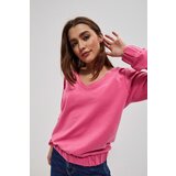 Marisse V-Neck Sweatshirt L-Bl-3702 Pink | ePonuda.com
