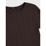 Sinsay Rebrasta majica s udjelom viskoze | shoptok.hr
