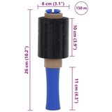 vidaXL rastezljive folije 10 kom crne 23 µm 10 cm x 150 m | shoptok.hr