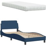  Krevet s madracem plavi 80x200 cm od tkanine | shoptok.hr
