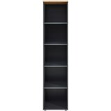Voleo PISARNIŠKI REGAL 45/197/38 cm barve grafita, hrast artisan | Shoptok.si