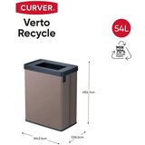 Curver Ružičasta kanta za smeće za odvojeni otpad od reciklirane plastike 54 l Verto Recycle – | shoptok.hr