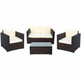 Vrtno pohištvo Vrtni namještaj Aktive Crna Krema 128 x 72 cm | shoptok.hr
