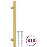 vidaXL Ročaji za omarico 10 kosov zlati 160 mm nerjaveče jeklo | Shoptok.si