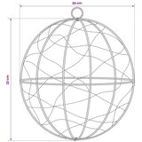  Božićni vrh svjetla 200 LED lampica Topla bijela - Topla bijela Ø 20 x 22 cm 1 | shoptok.hr