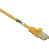 Renkforce RF-5224648 RJ45 omrežni kabel\, Patch kabel CAT 5e U/UTP 0.15 m rumena z zaščitnim zapornim zatičem\, brez halogena 1 kos, (20418691) | Shoptok.si