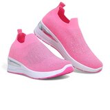 Resti Slip-on women's wedge sneakers with rhinestones Qelavise | Shoptok.si