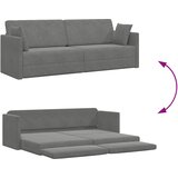  Podni kauč na razvlačenje Tamno siva 213 x 70 x 77 cm Baršun | shoptok.hr