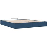  Otomanski okvir kreveta bez madraca plavi 200x200 cm od tkanine | shoptok.hr