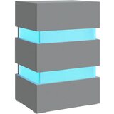 Maison Chic LED Nočna omarica - Nočna miza siva 45x35x67 cm inženirski les, (21688795) Cene