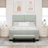  s opruga kutije Svjetlosiva 200 x 140 cm Baršun | shoptok.hr