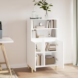  Visoka komoda bijela 60x36x110 cm od konstruiranog drva | shoptok.hr