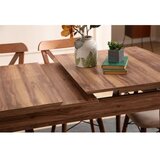 Hanah home Set Trpezarijski sto i 4 stolice Cenova Brown | Eponuda.com