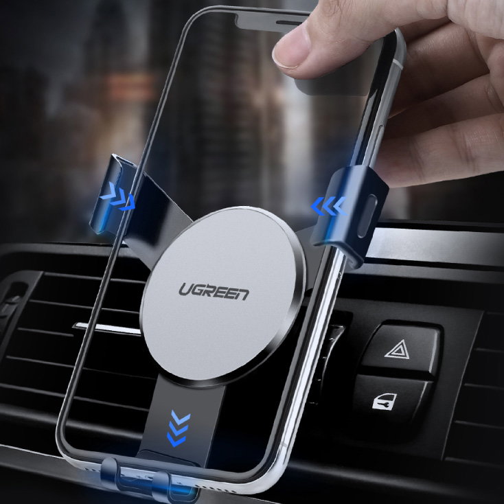 Ugreen Gravity Drive Air Vent Car Mount Phone Holder Gray | shoptok.hr