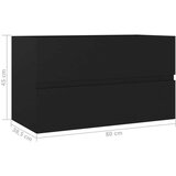 vidaXL ormarić za umivaonik crni 80 x 38,5 x 45 cm od iverice | shoptok.hr