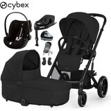 Cybex Gold® otroški voziček set xl 4v1 balios™ s lux moon black (frame black) + cloud™ g moon black plus + isofix baza g + dodatki Cene