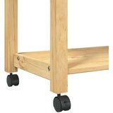 vidaXL Kuhinjski voziček MONZA 84x40x90 cm trdna borovina | Shoptok.si