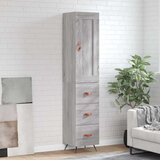  Visoka komoda siva sonome 34,5x34x180 cm od konstruiranog drva | shoptok.hr