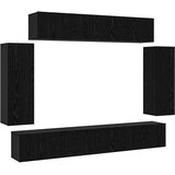  Set TV komoda Zidne 6 pcs Crni hrast 100 x 30 x 30 cm | Eponuda.com