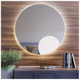  Baltica Design - LED kupatilsko ogledalo sa pozadinskim osvetljenjem BRIGHT 15W/230V 4500K prečnik 60 cm IP65 | Eponuda.com