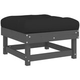 Maison Chic Vrtni stolček - Vrtni stoli za noge z blazino siva trdna borovina JS1047, (21877558) | Shoptok.si