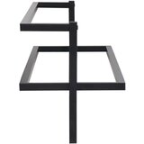 vidaXL stalak za ručnike crni 95 x 25 x 22 cm željezni | shoptok.hr